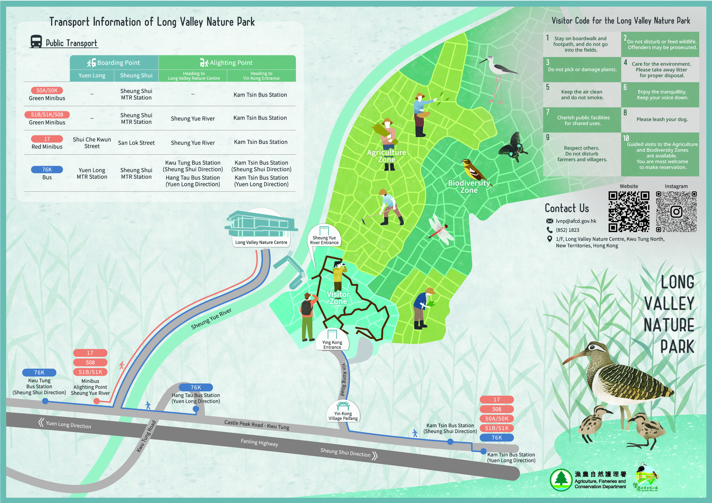 Map of Long Valley Nature Park