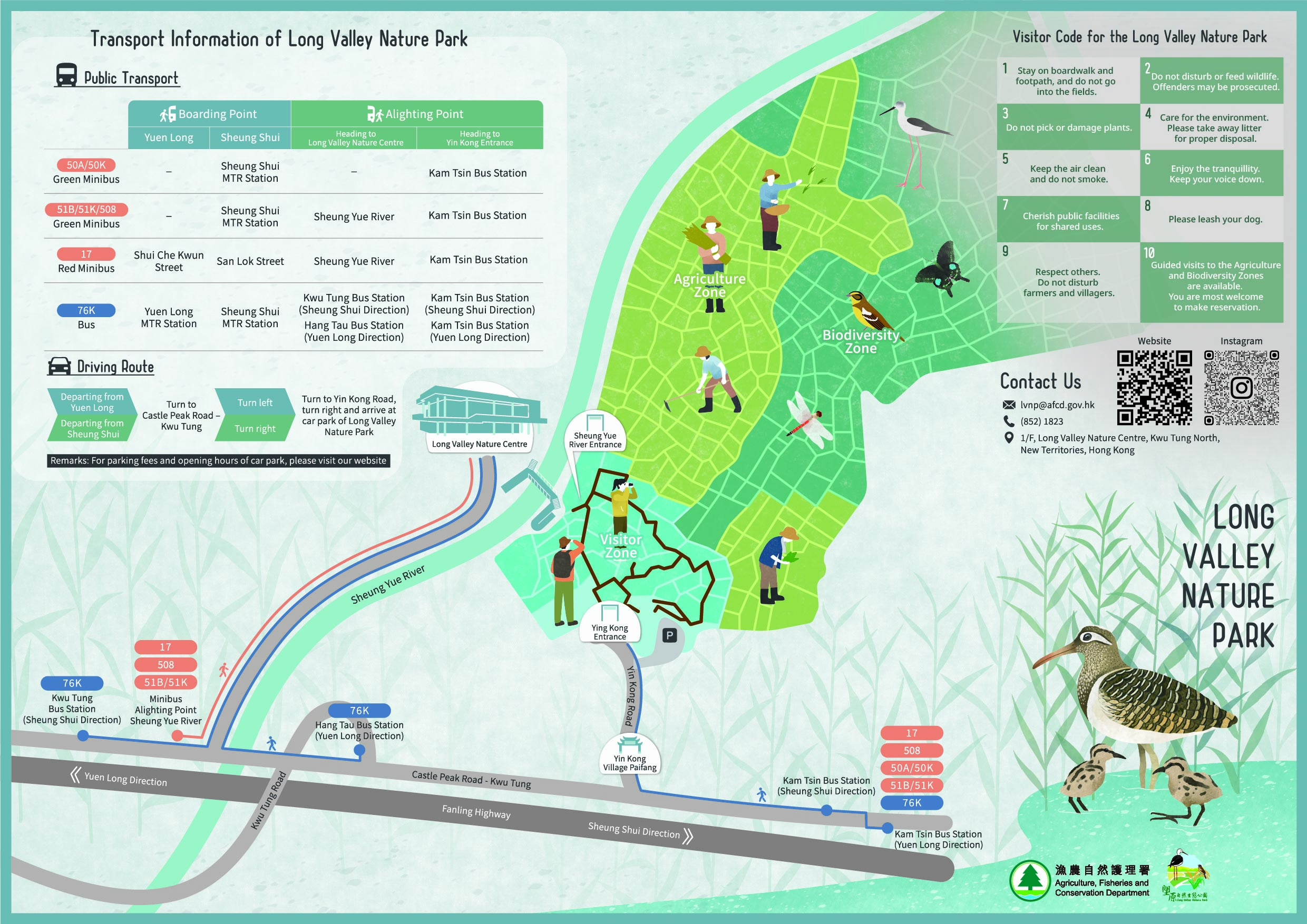 Map of Long Valley Nature Park